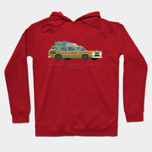 National Lampoon's Vacation - Famous Cars Hoodie by Fred Birchal